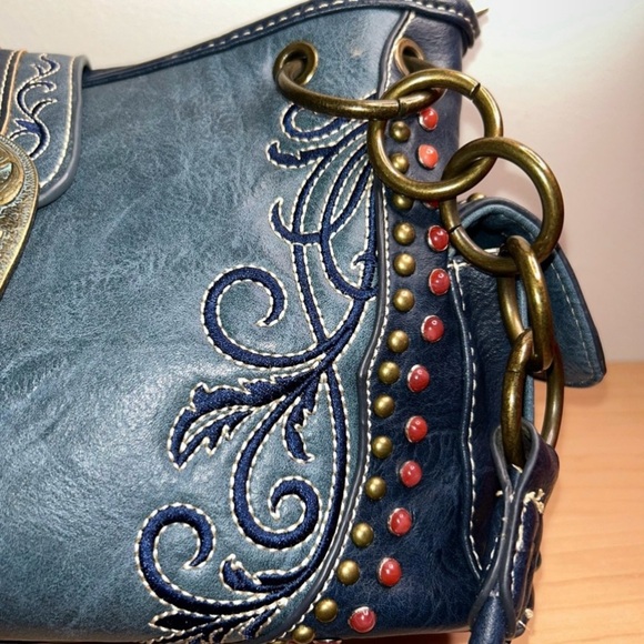 Montana West Blue Conceal Carry Purse, NWOT - Picture 3 of 16